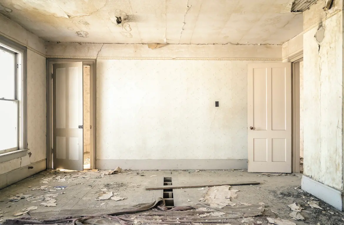 Waste disposal crew managing a cleanout project in Mentone